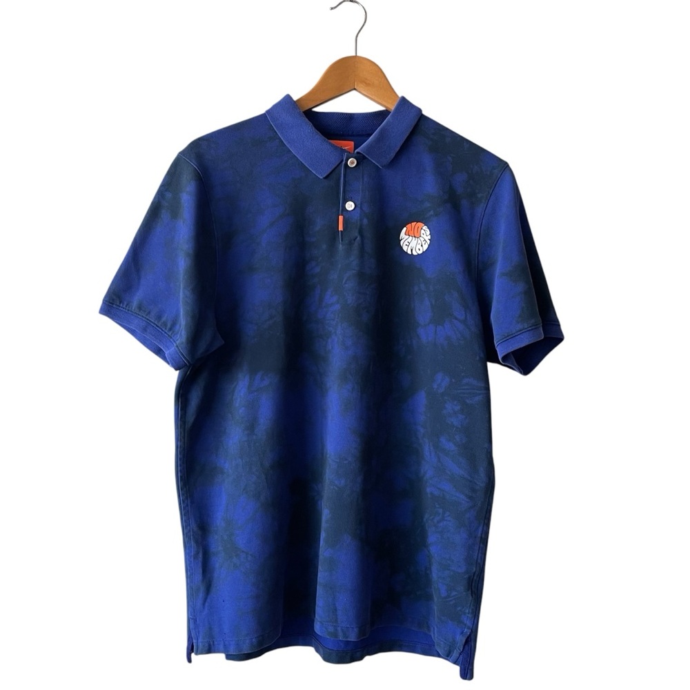 Nike No Members Blue Golf Polo Large